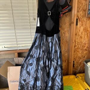 Elegant Black and Gray Women's Dress